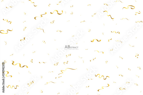 Golden color confetti background, modern texture abstract background



