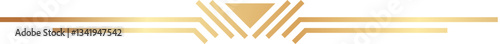 Gold geometric abstract design creating the letter V with sleek horizontal lines against a clean white background, perfect for conveying luxury and fashion concepts with elegance