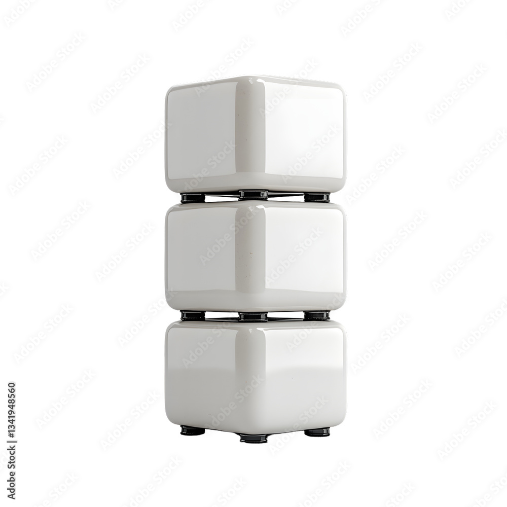 Stacked cubic storage units Stacked cubic storage units