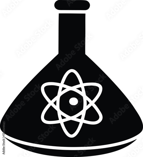 science flask silhouette,Laboratory Flask clipart