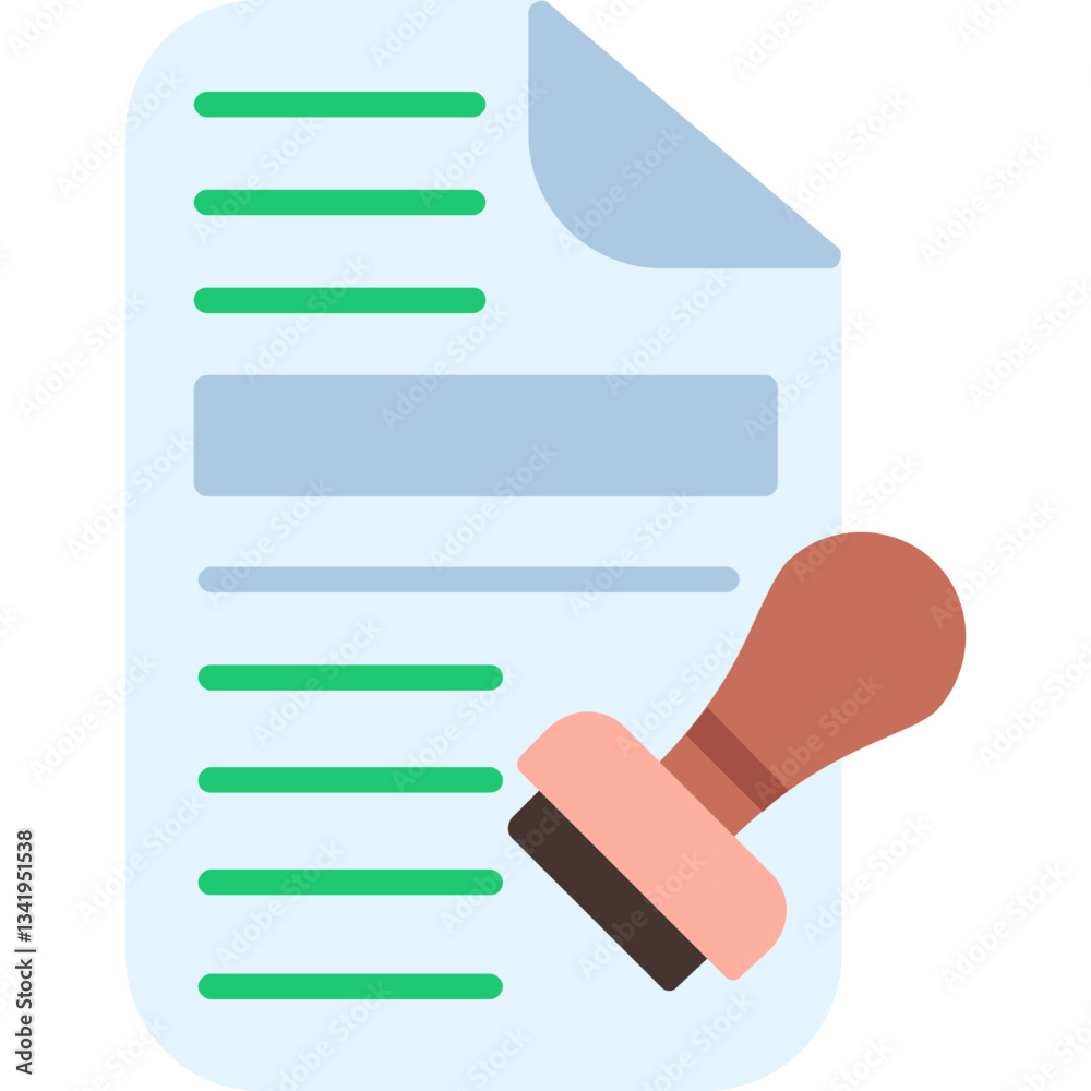 Fototapeta premium Approved Icon