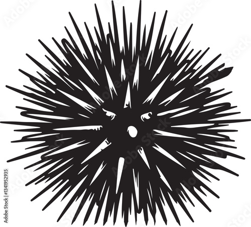 Close-Up of a Spiny Sea Urchin on Ocean Floor – Marine Life and Underwater Theme