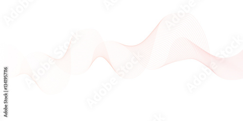 abstract colourful wave line background on white background.