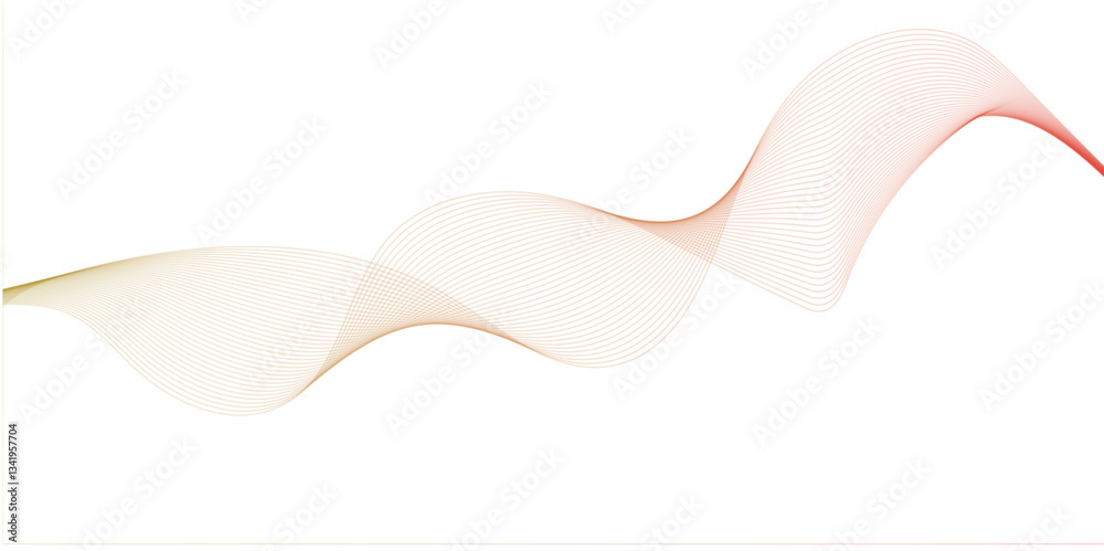 abstract colourful wave line background on white background. abstract colourful wave line background on white background.