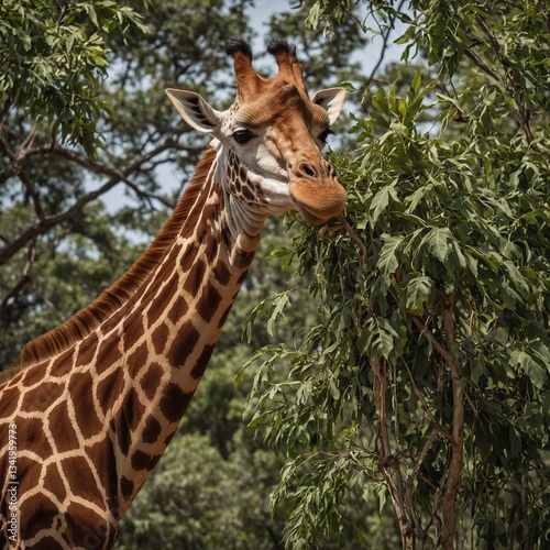 portrait of a giraffe