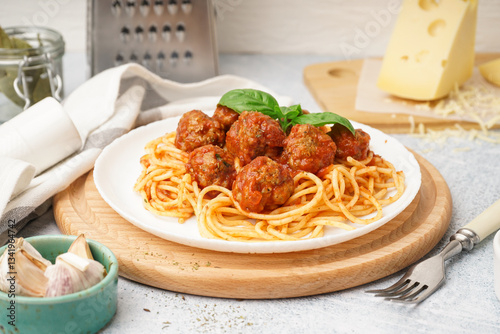 Classic italian spaghetti w...