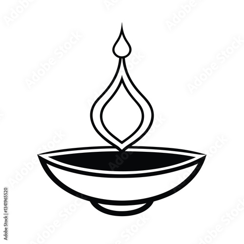 vector illustration of a candle