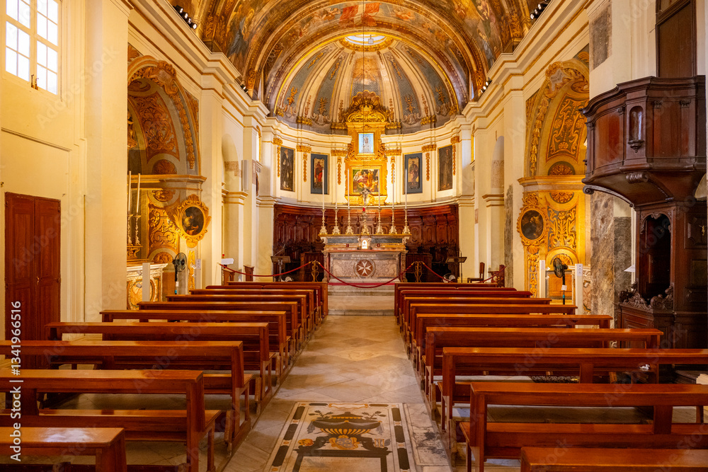 Fototapeta premium Church of Saint Catherine of Italy in Valletta, Malta