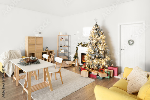 Cozy christmas living room ...