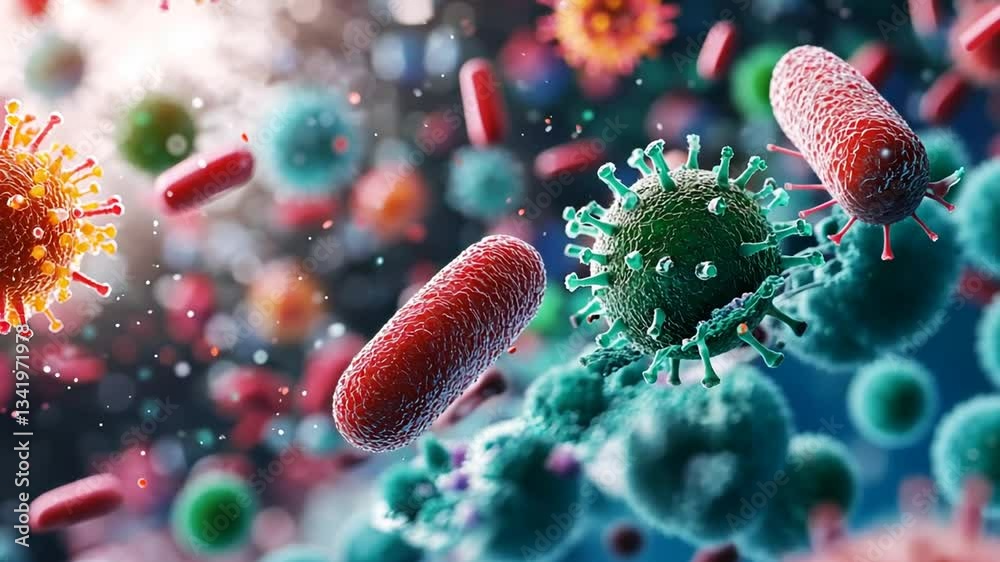 Microscopic Visualization of Viruses, Bacteria, and Pathogens Under Intense Scrutiny