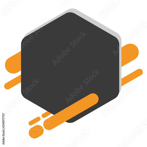 Hexagonal Sale Banner Icon