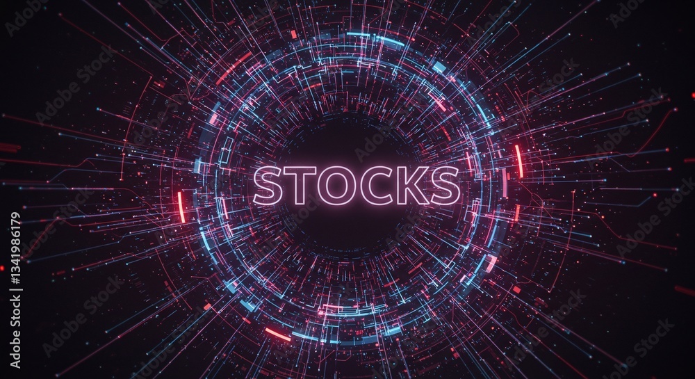 Obraz premium Stocks: Capturing the digital essence of 