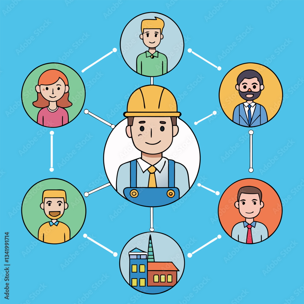 A leader networking and building relationships. A leader networking and building relationships.