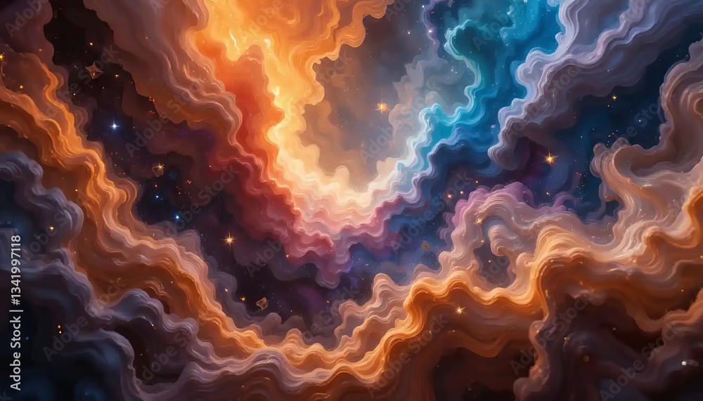 Cosmic Palette Nebula Abstract Cosmic Palette Nebula Abstract