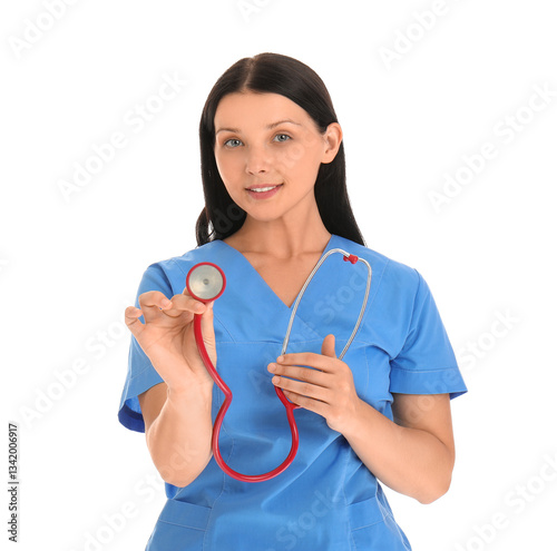 Female doctor with stethosc...