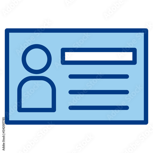 Member Card Icon Single Vector Collection 