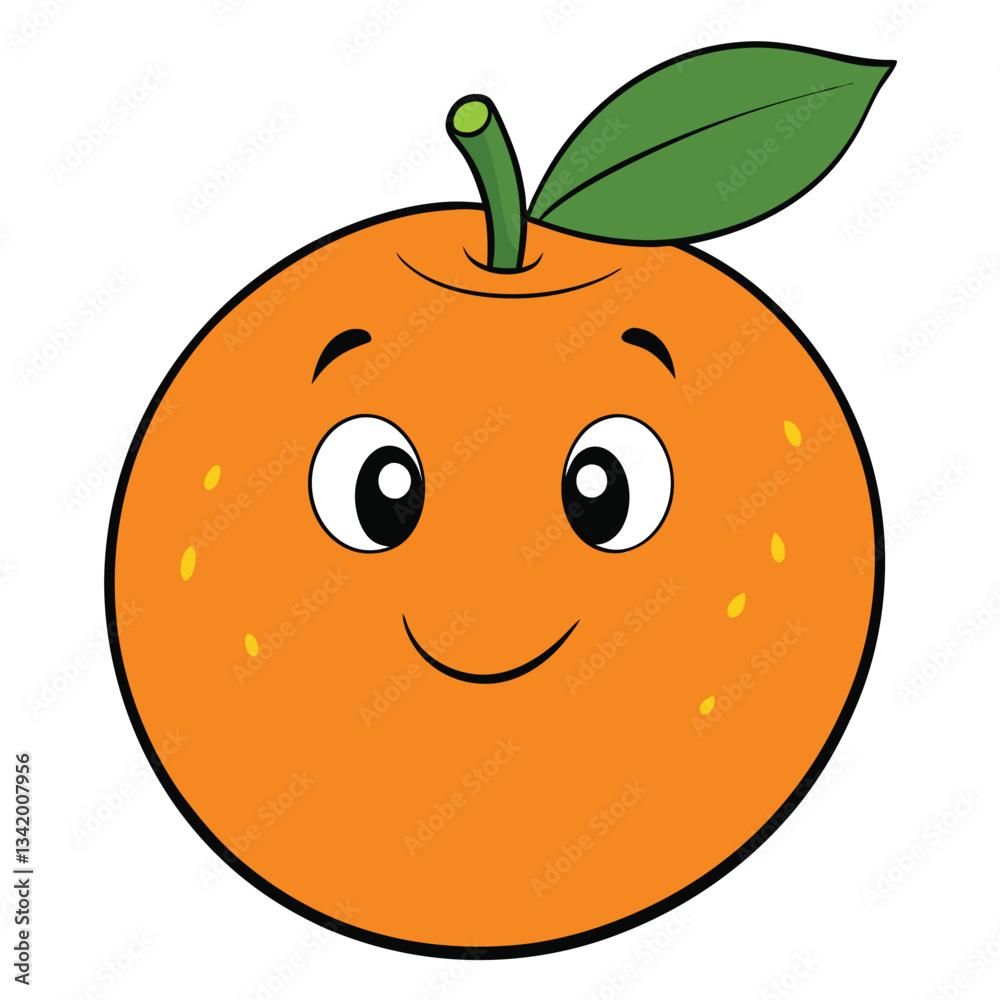 Obraz premium apple cartoon character