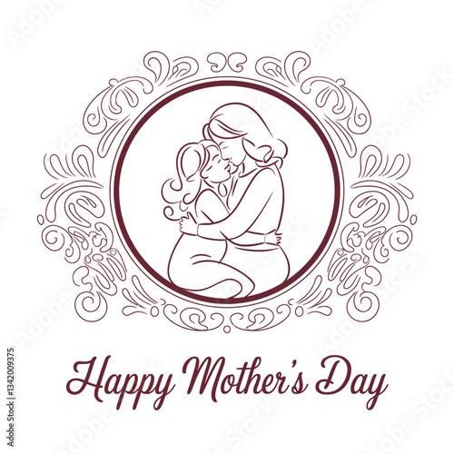 Happy Mothers day celebrations decorative background