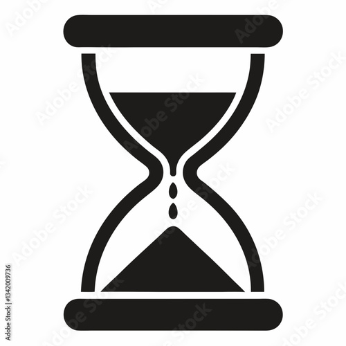 vector illustration of hourglass