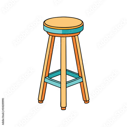 Counter stool furniture minimalist design.