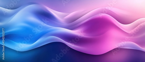 Wallpaper Mural Abstract fluid wave background in vibrant blue and pink gradient colors Concept of modern design, smooth texture, and dynamic flow Torontodigital.ca