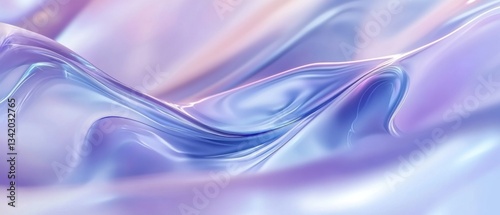 Wallpaper Mural Abstract iridescent flowing liquid background with smooth waves and pastel colors Concept of fluidity, serenity, and modern design Torontodigital.ca