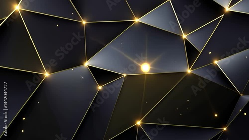 Dark, Geometric, Abstract Background