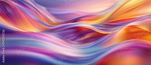Wallpaper Mural Abstract flowing gradient background with vibrant colors, smooth waves, and dynamic motion for modern design and artistic expression Torontodigital.ca