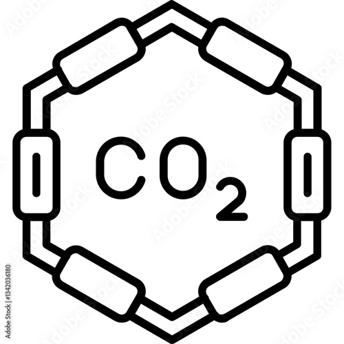 Carbon Dioxide Icon