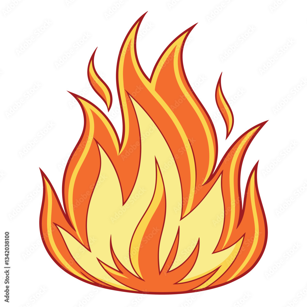 Fire exploitation isolated on white background. Fire exploitation isolated on white background.