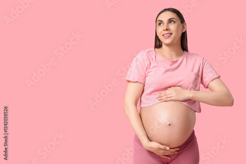 Sporty pregnant woman again...