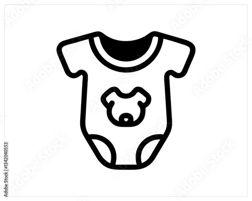 Baby fashion vector and baby icon set