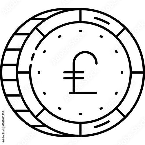 Obraz na plátně Italian Lira Icon