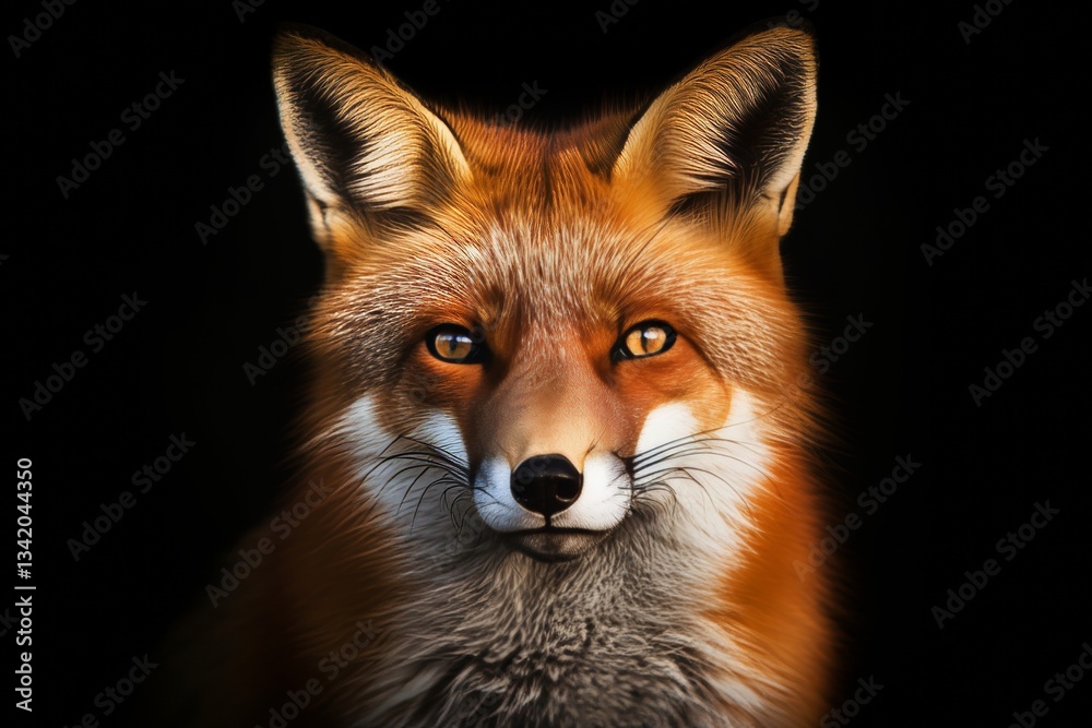 Obraz premium Intimate close up of a wild animal in its natural habitat, showcasing intricate details and beauty