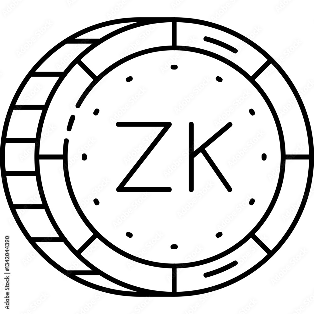 Zambian Kwacha Icon