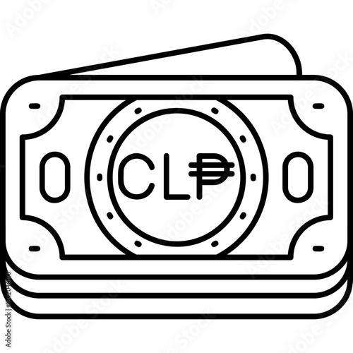 Fotografie Chilean Peso Icon