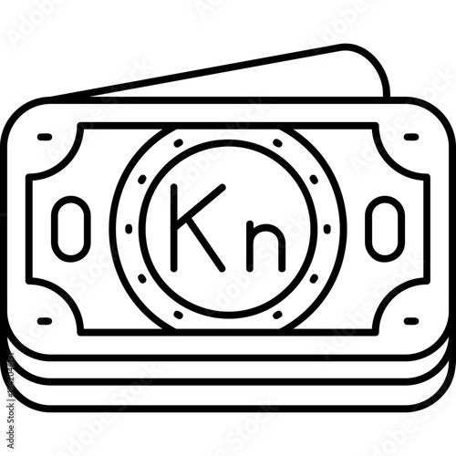 Croatian Kuna Icon