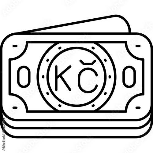 Czech Koruna Icon