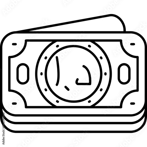 Obraz na plátně Jordanian Dinar Icon