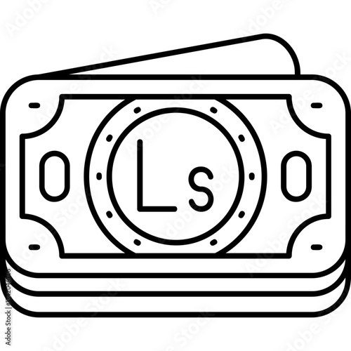 Obraz na plátně Latvian Lats Icon