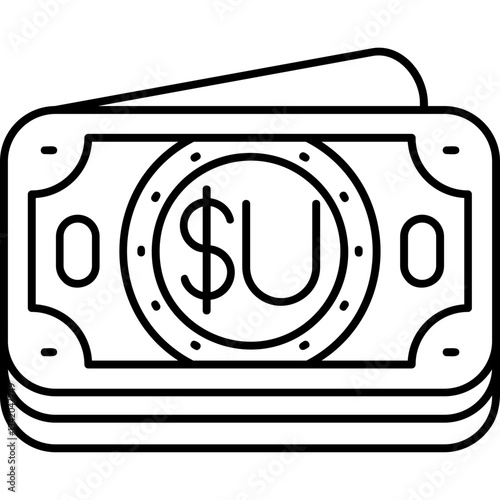 Fotografie Uruguayan Peso Icon