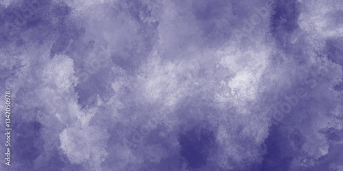 Dark violet watercolor abstract soft effect grunge graphics art pattern background texture, violet blue unique quality luxurious grungy old rough paper vintage style color stain vector illustration.