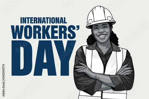 A graphic design celebrating International Workers' Day