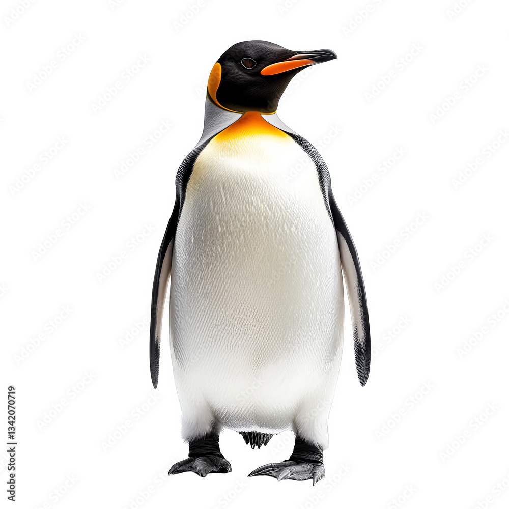Obraz premium Penguin, seabird, on a transparent background