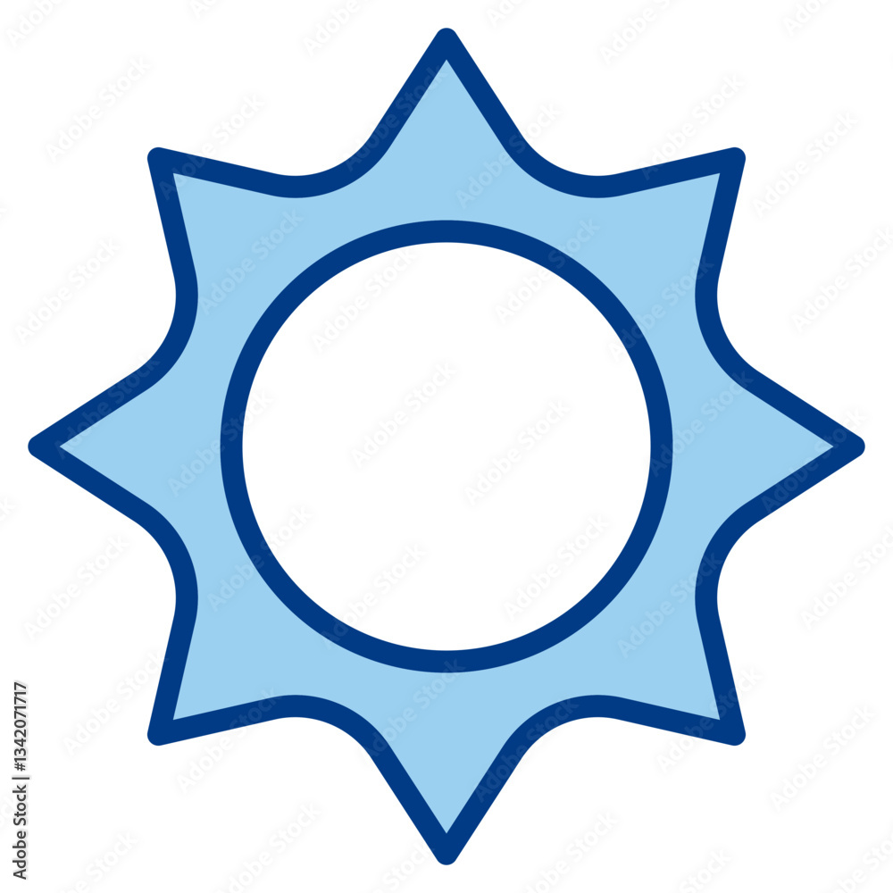 Sun Icon Single Vector Collection 