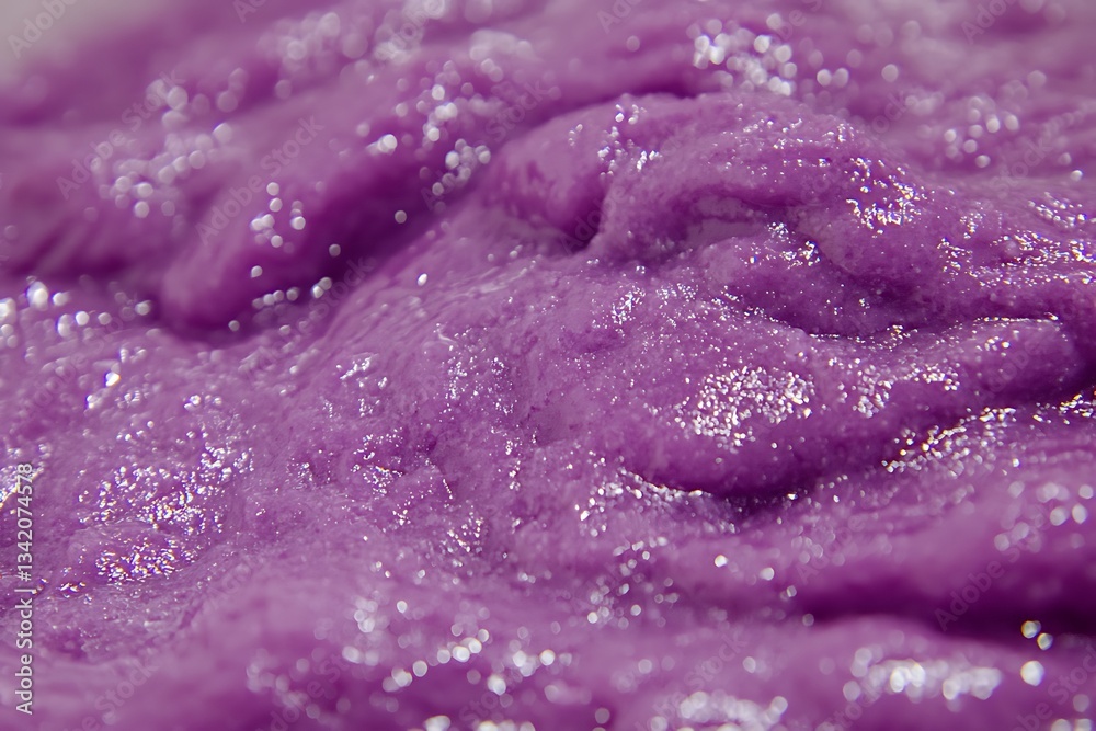 Obraz premium Close up shot showing delicious purple food texture