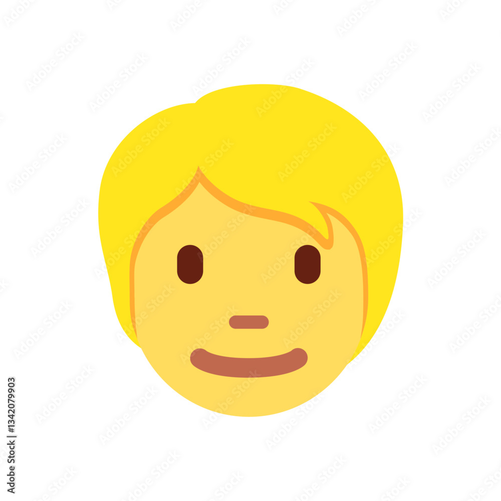 Fototapeta premium Person with Blonde Hair (Light Skin Tone) 