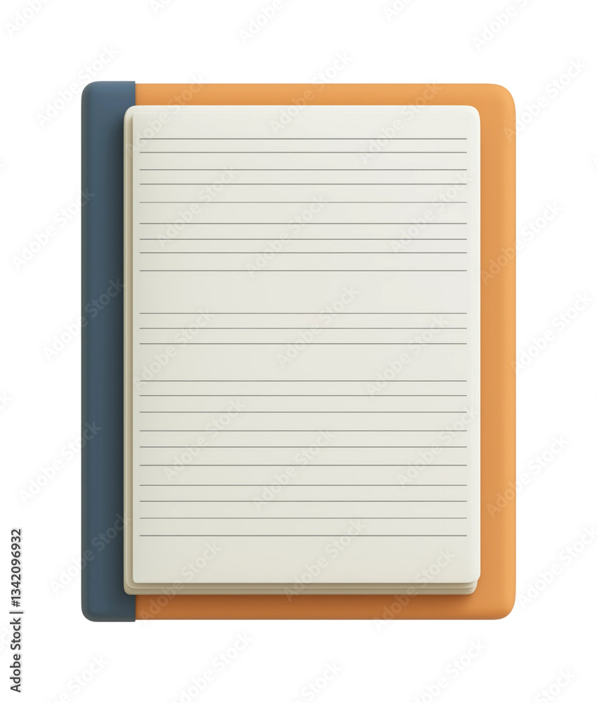A notebook with lined paper ready to capture thoughts and ideas PNG on Transparent Background A notebook with lined paper ready to capture thoughts and ideas PNG on Transparent Background