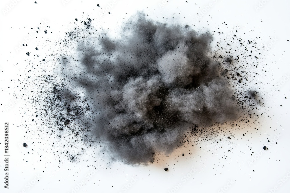 A vibrant abstract background featuring splattered powder. A black powder explosion contrasts against a white backdrop, with colorful clouds and dust bursting in all directions, reminiscent of a Holi A vibrant abstract background featuring splattered powder. A black powder explosion contrasts against a white backdrop, with colorful clouds and dust bursting in all directions, reminiscent of a Holi
