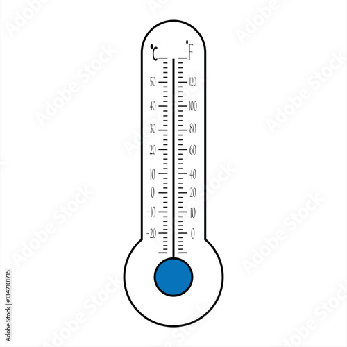 thermometer icon for measuring body temperature. vector illustration